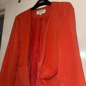 VILA Women's Vibrant Orange Blazer
